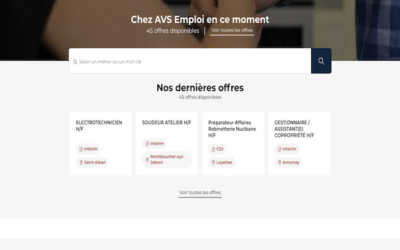 5 offres d’emploi AVS Emploi : industrie & nucléaire